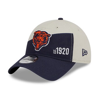 Men's Chicago Bears  New Era Cream/Navy 2023 Sideline Historic 9TWENTY Adjustable Hat