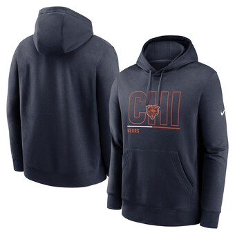 Men's Chicago Bears Nike Navy City Code Club Fleece Pullover Hoodie