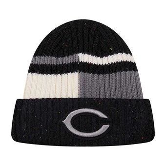 Men's Chicago Bears Pro Standard Black/White Speckled Cuffed Knit Hat