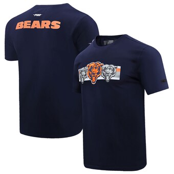 Men's Chicago Bears Pro Standard Navy Retro Striper T-Shirt