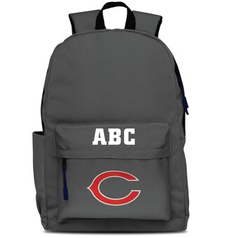 Chicago Bears MOJO Gray Personalized Campus Laptop Backpack