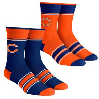 Unisex Chicago Bears Rock Em Socks Multi-Stripe 2-Pack Team Crew Sock Set