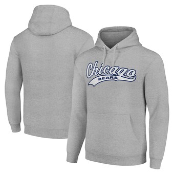 Unisex Chicago Bears Starter Heather Gray Tailsweep Pullover Hoodie