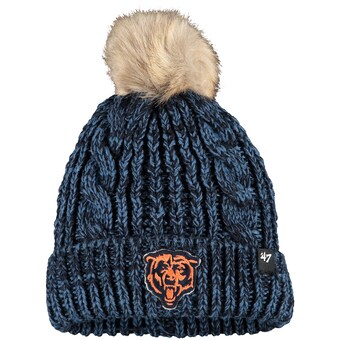 Women's Chicago Bears '47 Navy Team Color Meeko Cuffed Knit Hat