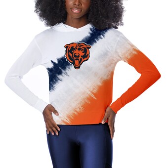 Women's Chicago Bears  Certo White Rundown Lightweight Pullover Hoodie