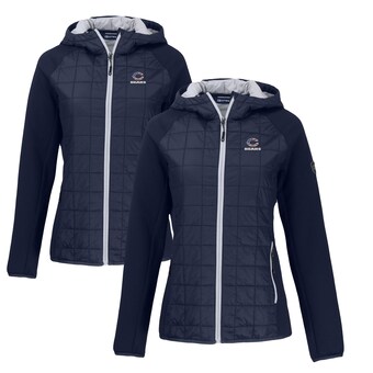 Women's Chicago Bears  Cutter & Buck Navy Americana Rainier Primaloft Eco Full-Zip Hybrid Jacket