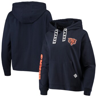 Women's Chicago Bears DKNY Sport Navy Staci Pullover Hoodie