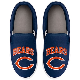 Women's Chicago Bears FOCO Big Logo Slip-On Sneakers