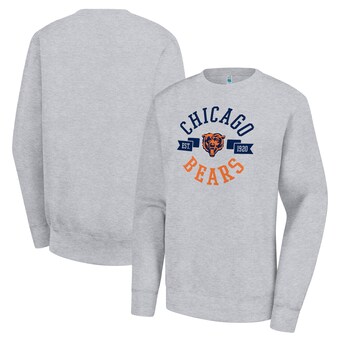 Women's Chicago Bears  G-III 4Her by Carl Banks Heather Gray Large Team Graphic Fleece Pullover Sweatshirt