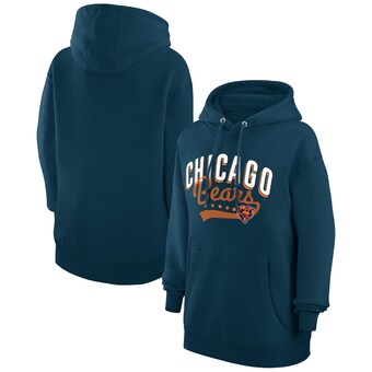 Women's Chicago Bears  G-III 4Her by Carl Banks Navy Filigree Logo Pullover Hoodie