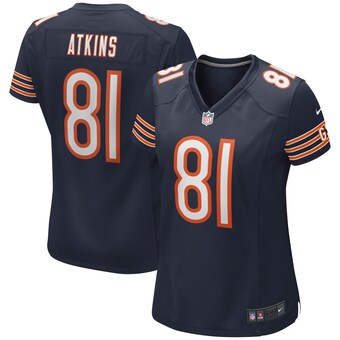 Women's Chicago Bears Doug Atkins Nike Navy Game Retired Player Jersey