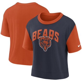 Women's Chicago Bears Nike Orange/Navy High Hip Fashion T-Shirt