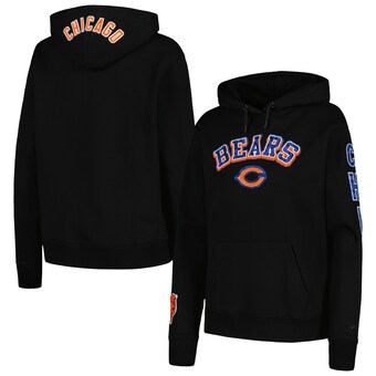 Women's Chicago Bears Pro Standard Black Animal Print Fleece Pullover Hoodie