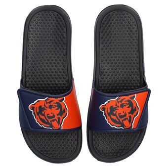 Youth Chicago Bears FOCO Colorblock Big Logo Legacy Slide Sandals