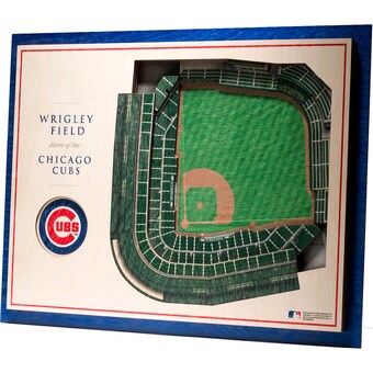 Chicago Cubs 17'' x 13'' 5-Layer 3D StadiumViews Wall Art