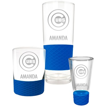 Chicago Cubs 3-Piece Personalized Homegating Drinkware Set