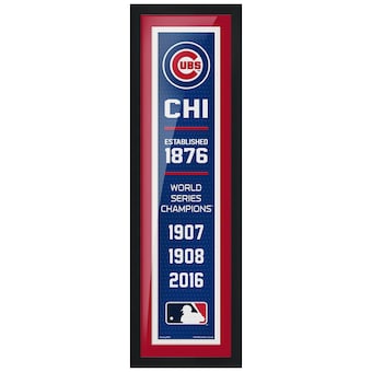 Chicago Cubs 6'' x 22'' Empire Framed Artwork