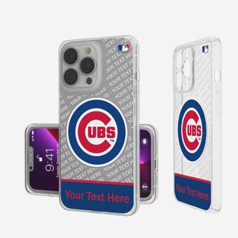 Chicago Cubs Endzone Design iPhone Clear Case