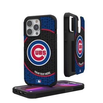 Chicago Cubs iPhone Circle Design Personalized Rugged Case