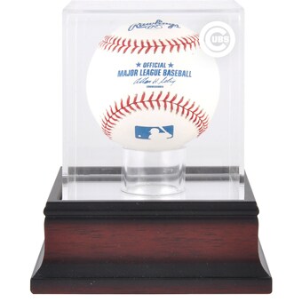 Chicago Cubs Fanatics Authentic Mahogany Baseball Logo Display Case