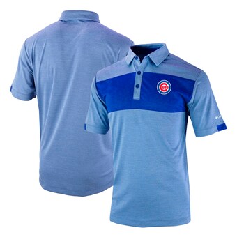 Men's Chicago Cubs Columbia Royal Omni-Wick Total Control Polo