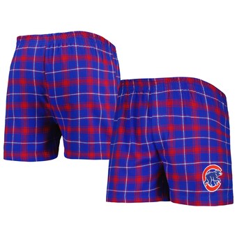 Men's Chicago Cubs Concepts Sport Royal/Red Ledger Flannel Boxers