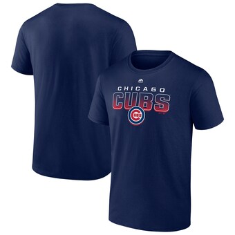 Men's Navy Chicago Cubs Fast-Paced T-Shirt