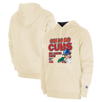 Chicago Cubs New Era Big League Chew Pullover Hoodie - Cream