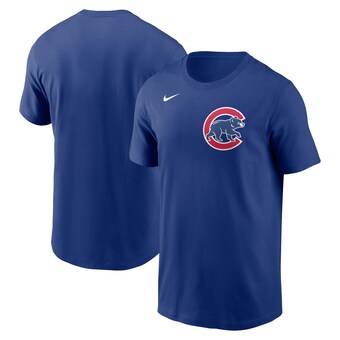 Men's Chicago Cubs Nike Royal Fuse Wordmark T-Shirt