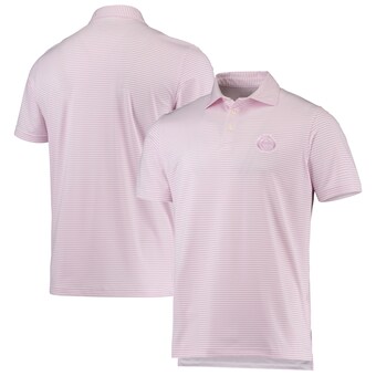 Men's Chicago Cubs Vineyard Vines Pink/White Bradley Stripe Polo