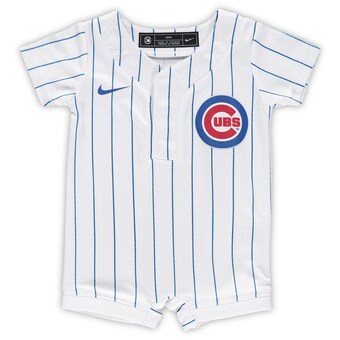 Newborn & Infant Chicago Cubs Nike White Official Jersey Romper