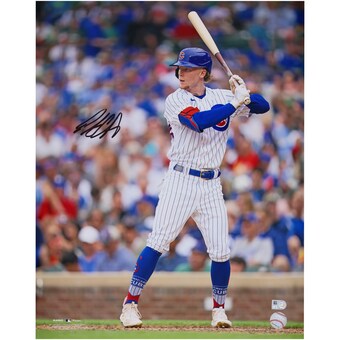 Pete Crow-Armstrong Chicago Cubs Autographed Fanatics Authentic 16" x 20" White Stance Photograph 