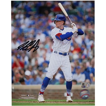 Pete Crow-Armstrong Chicago Cubs Autographed Fanatics Authentic 8" x 10" White Stance Photograph 