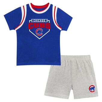 Preschool Chicago Cubs Fanatics Loaded Base T-Shirt & Shorts Set