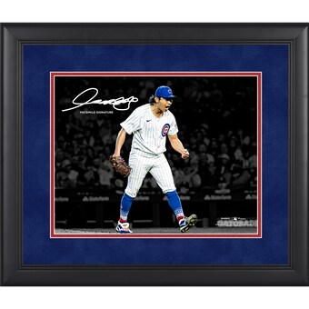 Shōta Imanaga Chicago Cubs Facsimile Signature Fanatics Authentic Framed 11" x 14" Spotlight Photograph