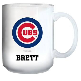 Chicago Cubs White 15oz. Personalized Mug