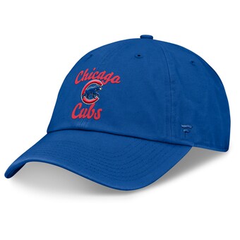 Women's Chicago Cubs Fanatics Royal Fundamental Script Logo Adjustable Hat