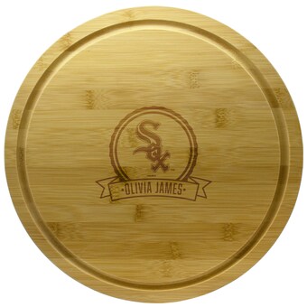 Chicago White Sox 13'' Personalized Rotating Bamboo Server