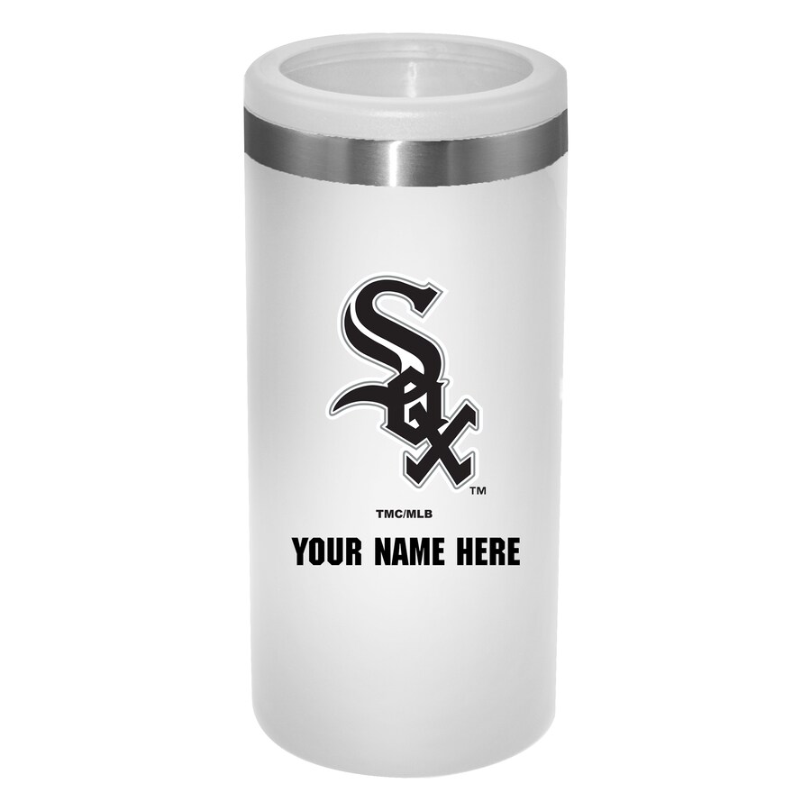 Chicago White Sox White 12oz. Personalized Slim Can Holder