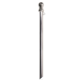 Chrome Finish Flag Pole