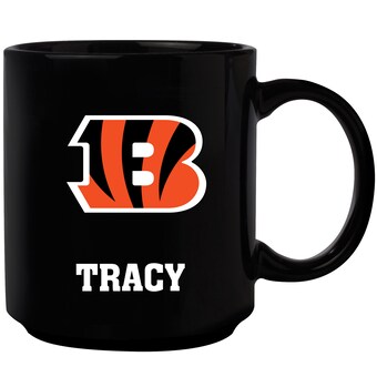 Cincinnati Bengals Black 11oz. Personalized Mug