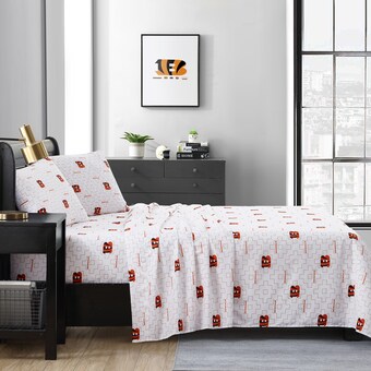 Cincinnati Bengals Full Bedding Sheet Set