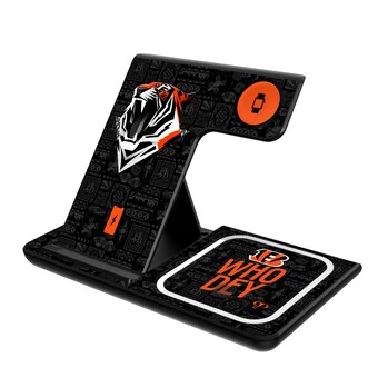 Cincinnati Bengals Keyscaper Black 3-in-1 Charging Station