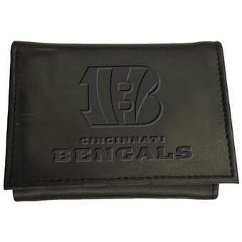 Men's Cincinnati Bengals Black Hybrid Tri-Fold Wallet