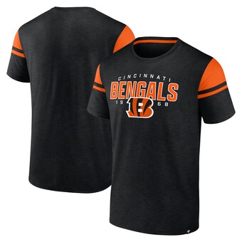 Men's Cincinnati Bengals Fanatics Black Old School Play Slub T-Shirt