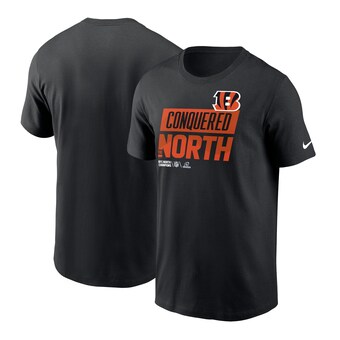 Men's Cincinnati Bengals Nike Black 2022 AFC North Division Champions Locker Room Trophy Collection T-Shirt