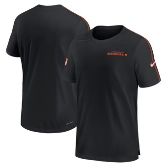 Men's Cincinnati Bengals Nike Black 2024 Sideline Coach UV Performance T-Shirt