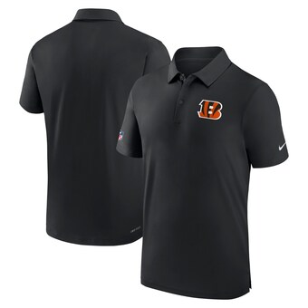 Men's Cincinnati Bengals Nike Black Sideline Coaches Performance Polo