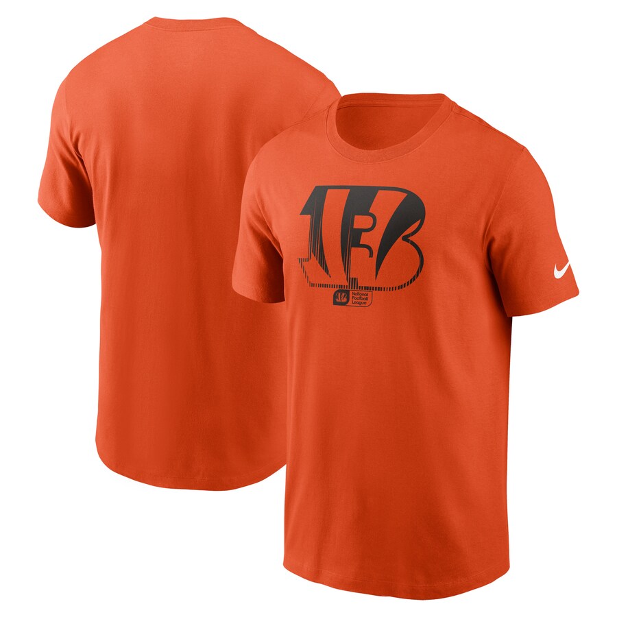 Men's Cincinnati Bengals Nike Orange Faded Essential T-Shirt