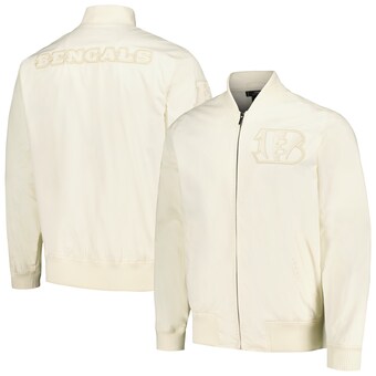 Men's Cincinnati Bengals Pro Standard Cream Neutral Full-Zip Jacket